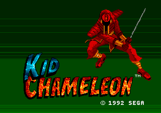 Kid Chameleon Title Screen